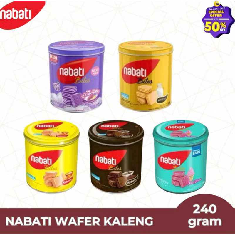 

Nabati Bites Wafer Kaleng 240 gr aneka varian