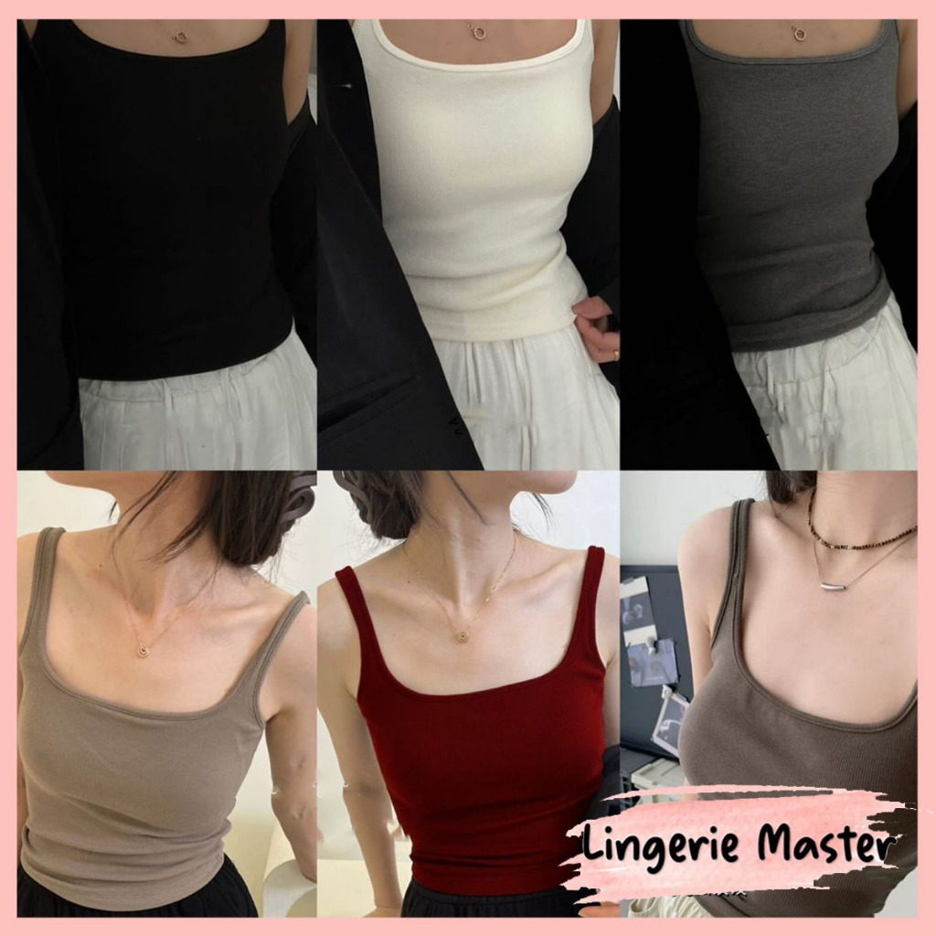 [ LINGERIE MASTER ] - (B-150) Tank Top Wanita Atasan Fashion Sexy Korean Premium Tanpa Kawat Import
