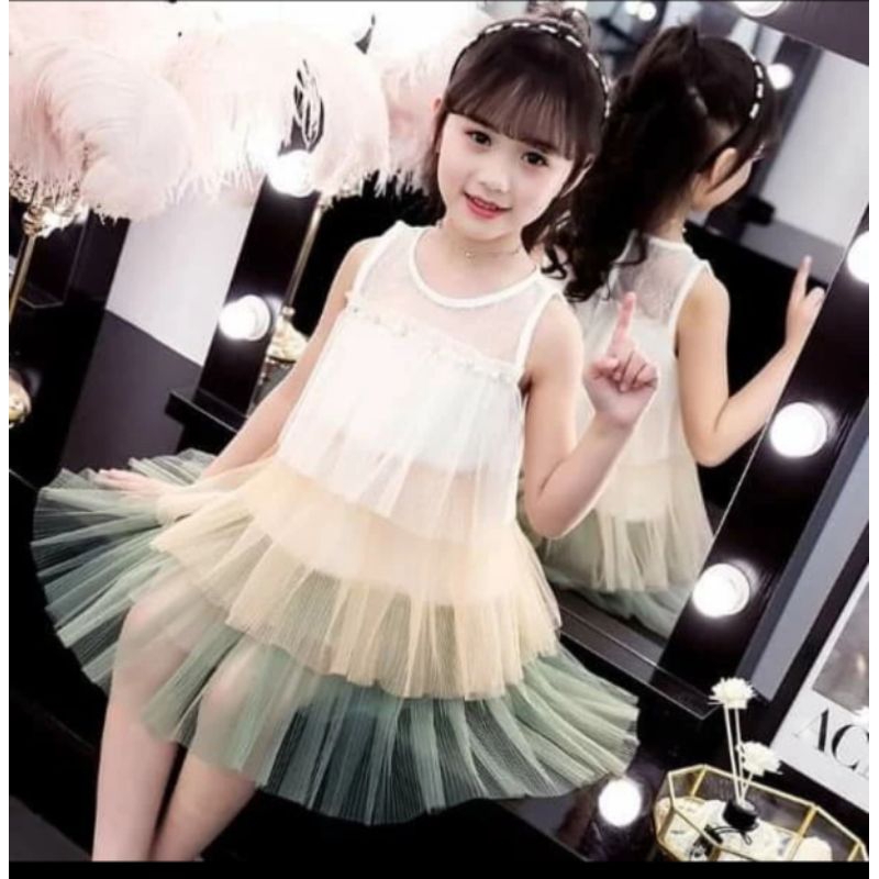 baju anak perempuan cewek gilrs dress import fashion size 160 8 9 10 11 tahun