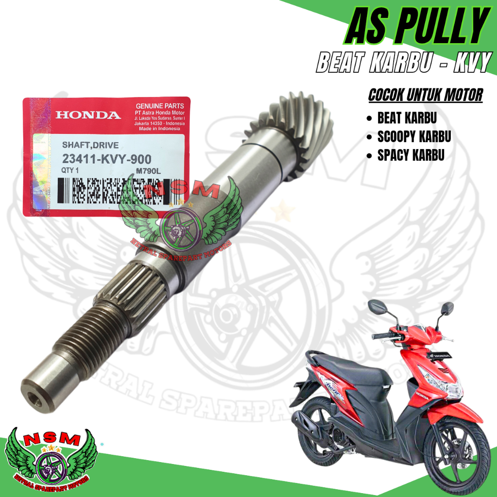 AS PULLY PULLEY CVT KVY BEAT KARBU / SCOOPY KARBU / SPACY KARBU