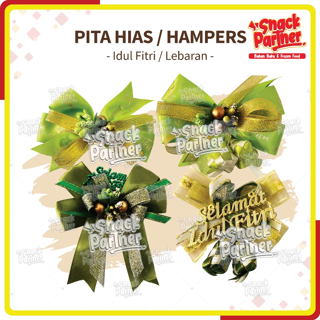 

PITA IDUL FITRI / LEBARAN (1 PCS) - Pita Hias / Jadian / Hampers Siap Pakai