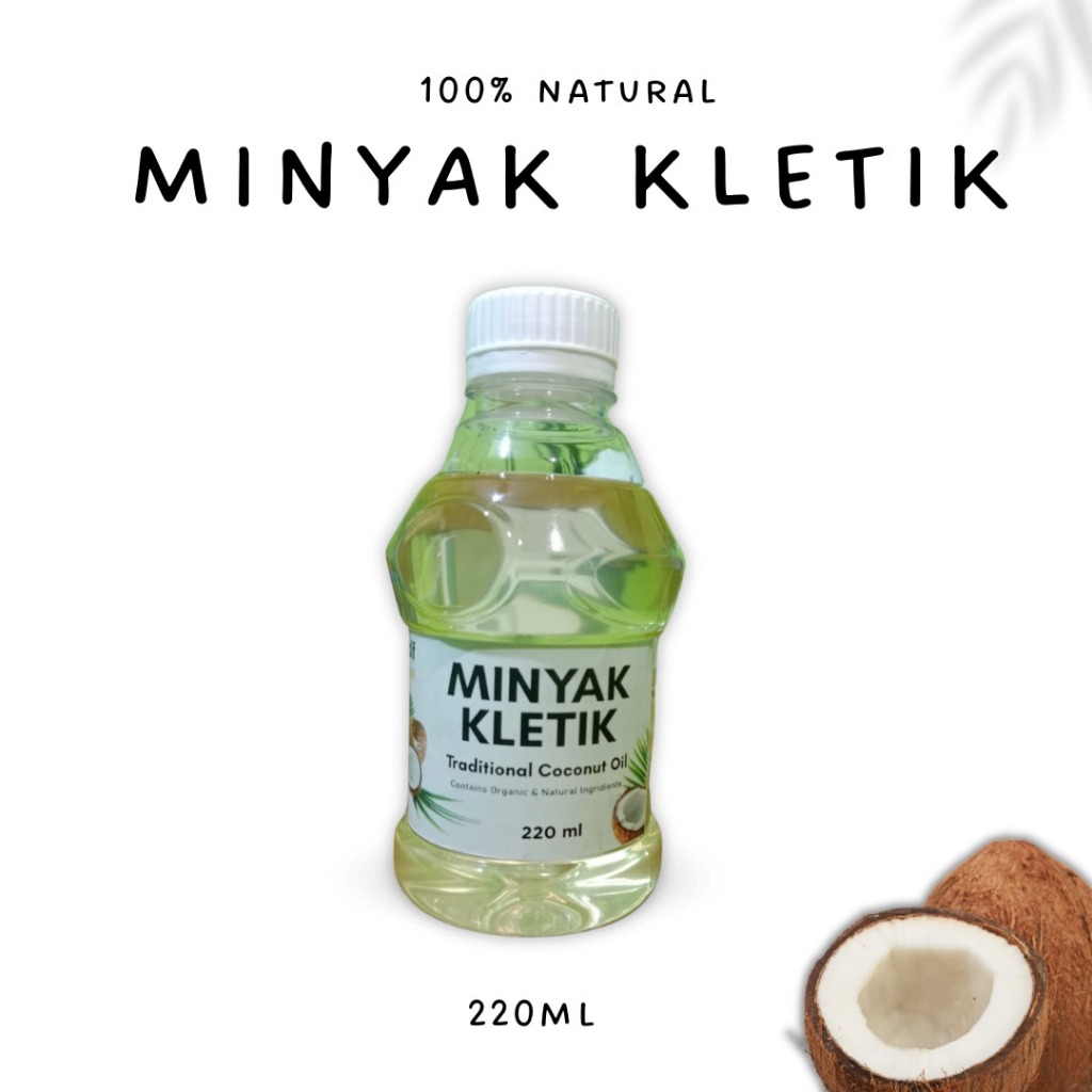 

minyak kletik kelapa asli 100%/minyak kletik 220ml/minyak kletik original