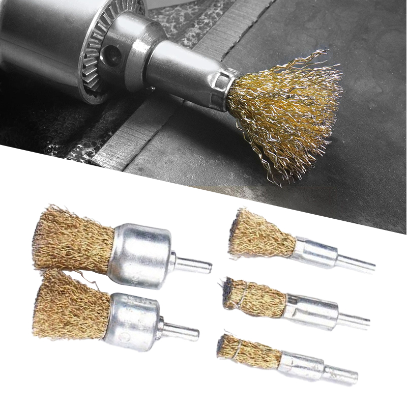 5pcs/Set Gerinda Sikat Kawat Mata Sikat Kawat Bor Sikat Kawat Gerinda Brush Kawat Bor  Sikat Kawat M