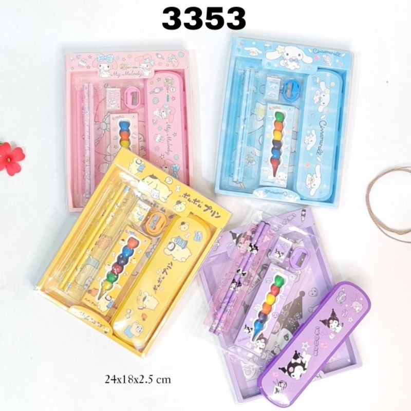 

STUDY SET STATIONERY SET PAKET ALAT TULIS 3353 SANRIO