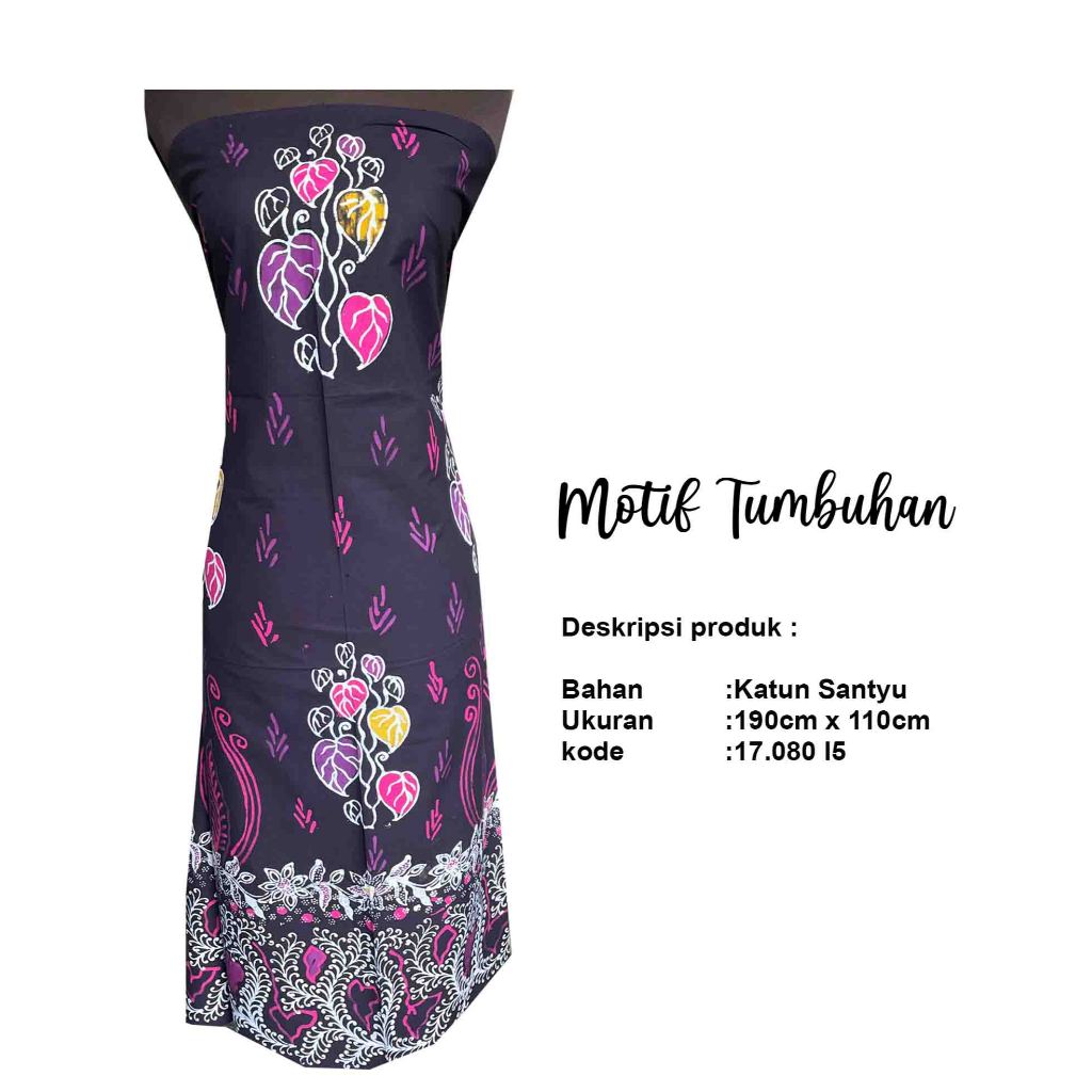 Batik ungu - batik tulis motif tumbuhan - blouse batik wanita - atasan batik - seragam batik kekinia