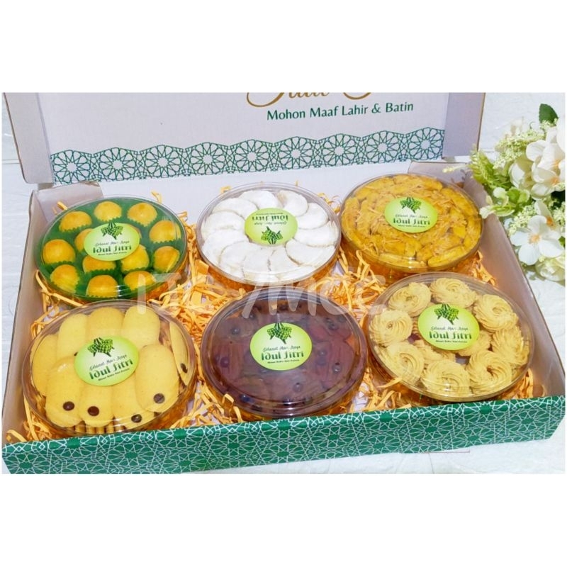 

Hamper Kuker Lebaran isi 6 uk toples 250gr