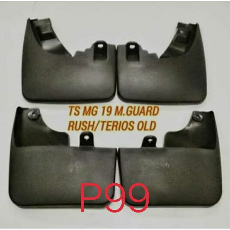 Mudguard karpet roda karpet lumpur Rush Terios lama 2007 - 2012.
