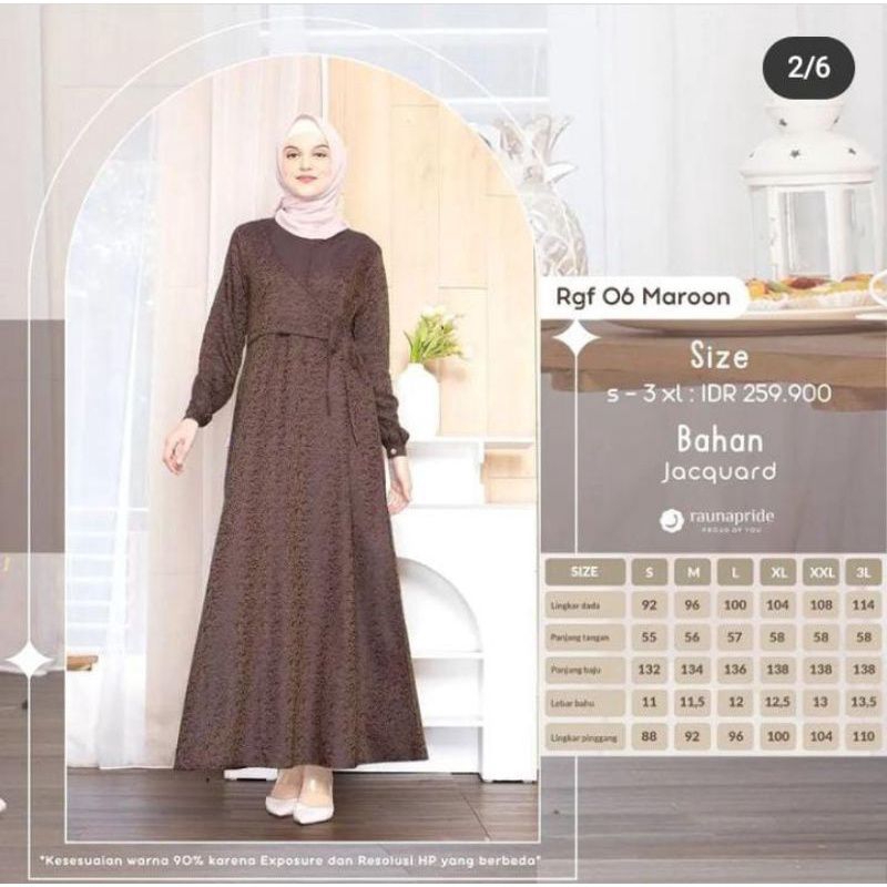 Gamis Rauna RGF 06 Maroon