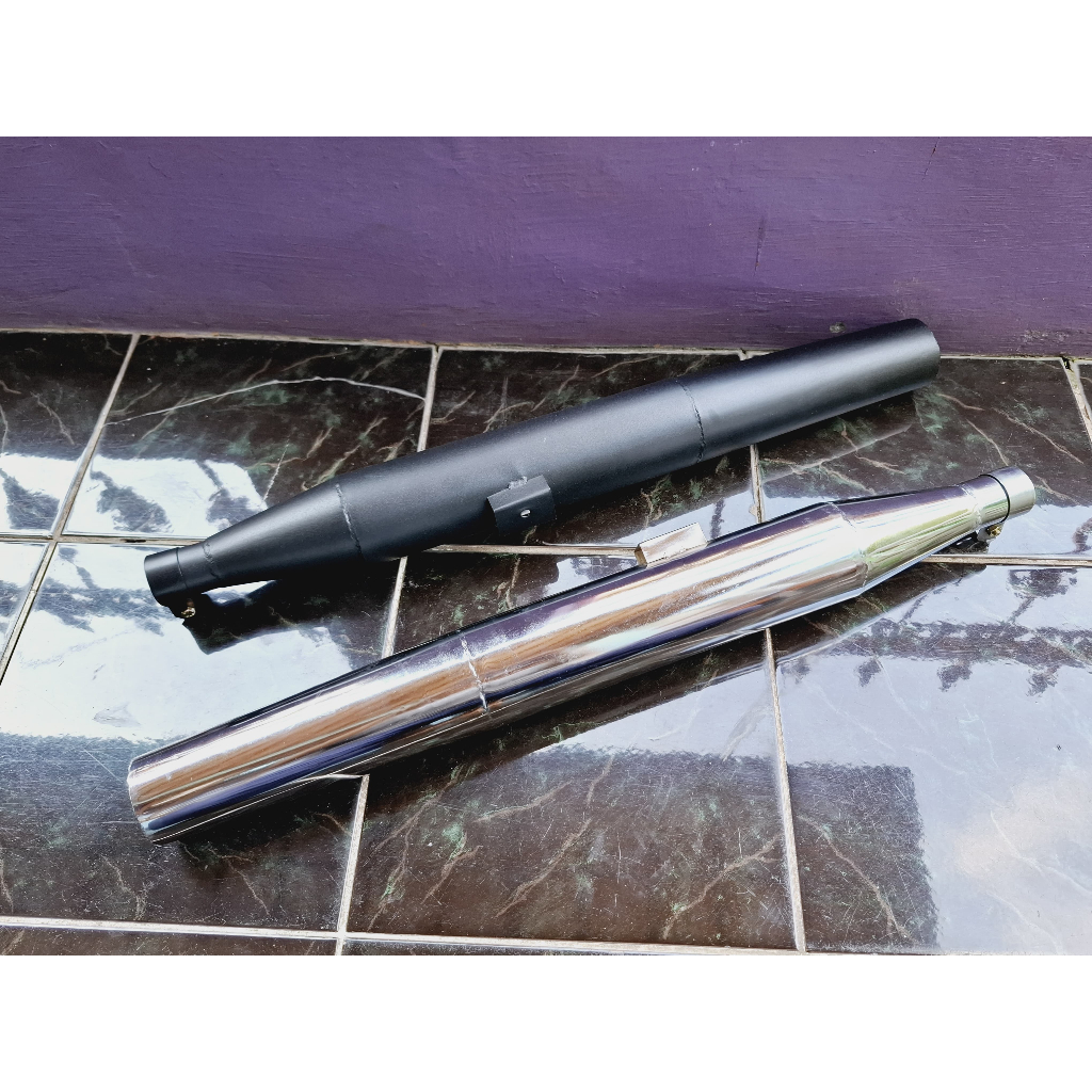 Knalpot Motor Custom Harley Davidson Bobber Sportster PNP Megapro Tiger thunder Scorpio Kenalpot