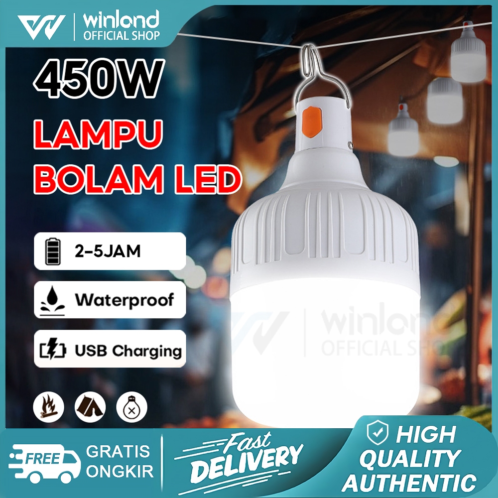 [COD] Winland Lampu LED Emergency Modus Pengisian Bohlam Emergency Lampu Bohlam Emergency  LAMPU LED