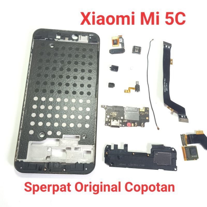 Sparepart Xiaomi Redmi Mi 5C Mi5c Original Copotan  frame tatakan lcd  Buzer Loudspeaker  kabel siya