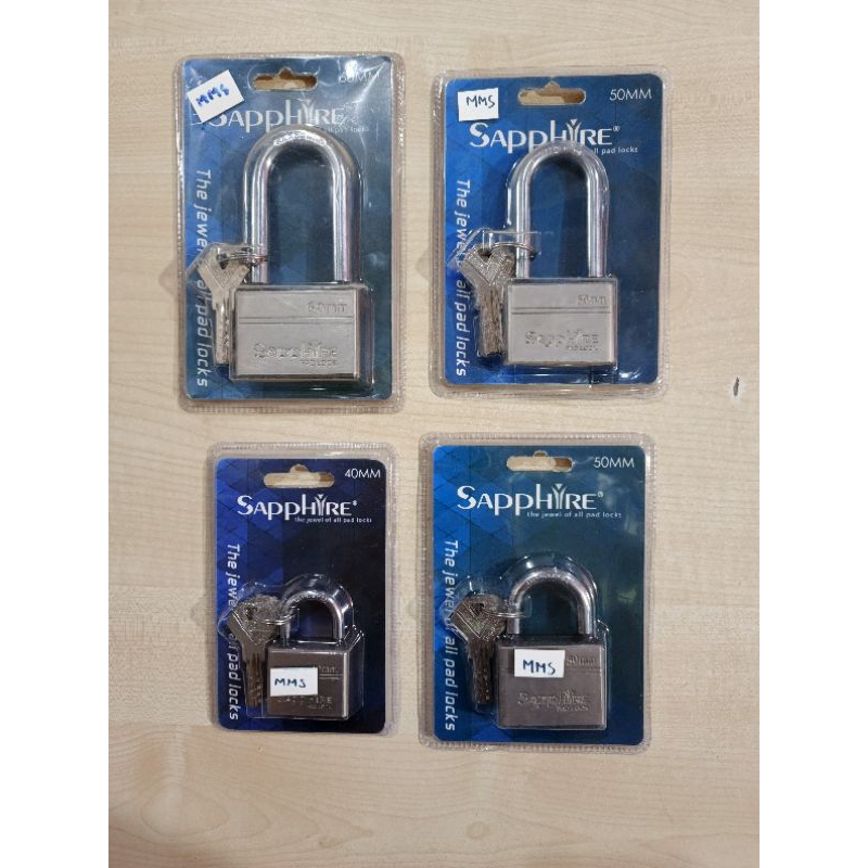 Gembok SAPPHIRE 40MM, 50MM, 60MM – Kuat dan Tahan Lama