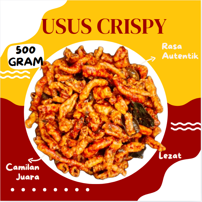 

Usus ayam crispy pedas daun jeruk isi 500 gram