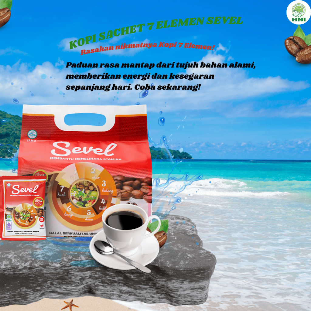 

KOPI SACHET 7 ELEMEN SEVEL HNI HPAI = FREE SUSU/KOPI