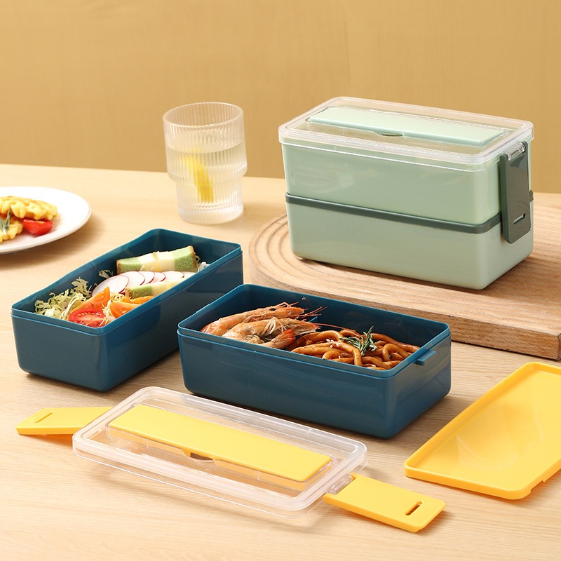 Kotak Makan 2 Susun Lunch Box Tingkat Bekal Anti Tumpah