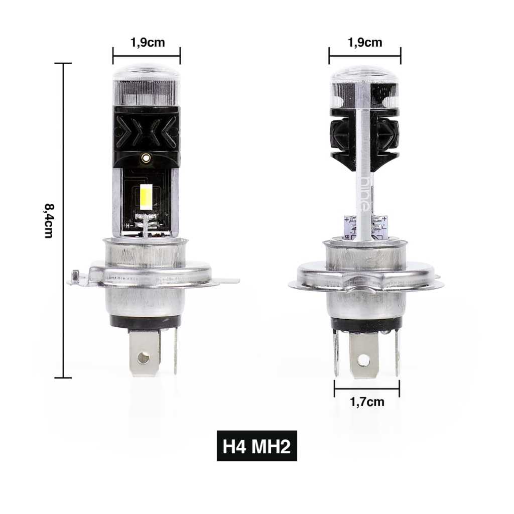 Lampu LED Motor CBR Verza Vixion H4 9Nine Luximos MH 2 Dekat Putih, Jauh Putih Kuning 10 Watt