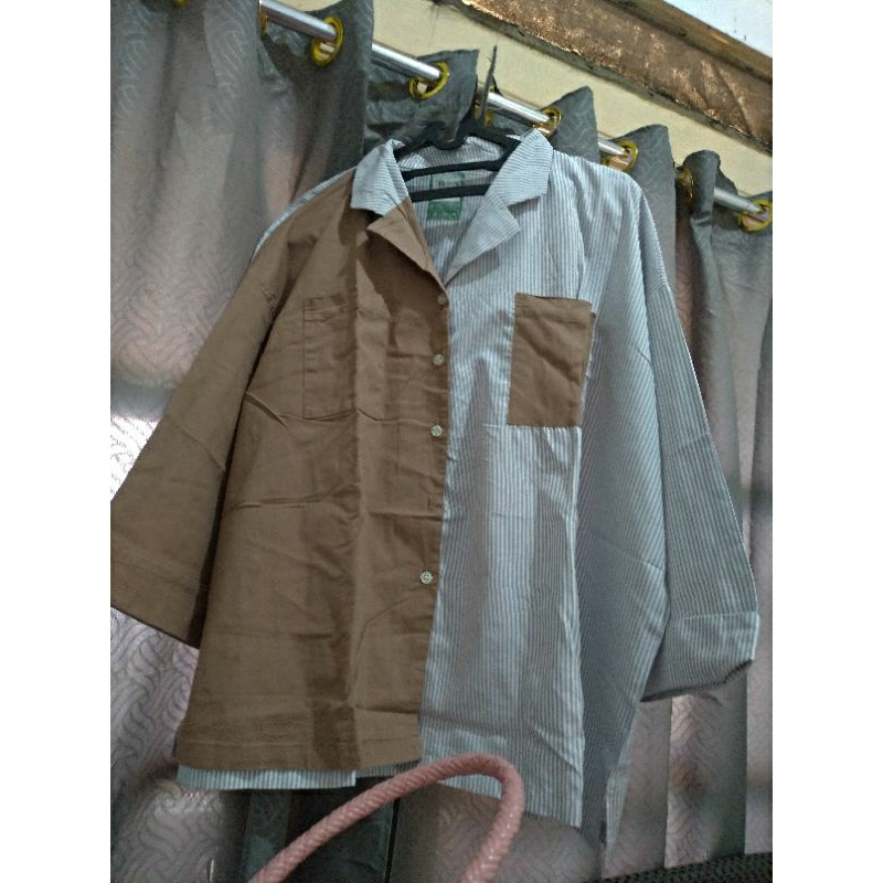 Kemeja Two Tone
