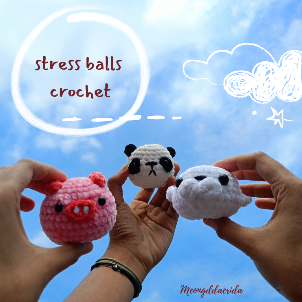Amigurumi Hewan | Animal Stress Ball | Worry Pet | Crochet atau Rajut | Handmade
