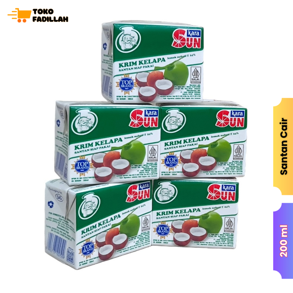 

Sun Kara Santan Kelapa 200 ml - Santan Siap Pakai