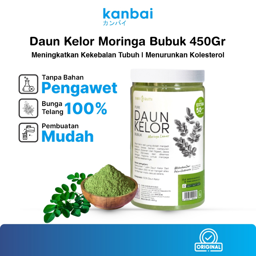 

DARI BUMI Daun Kelor Moringa Bubuk Original Premium