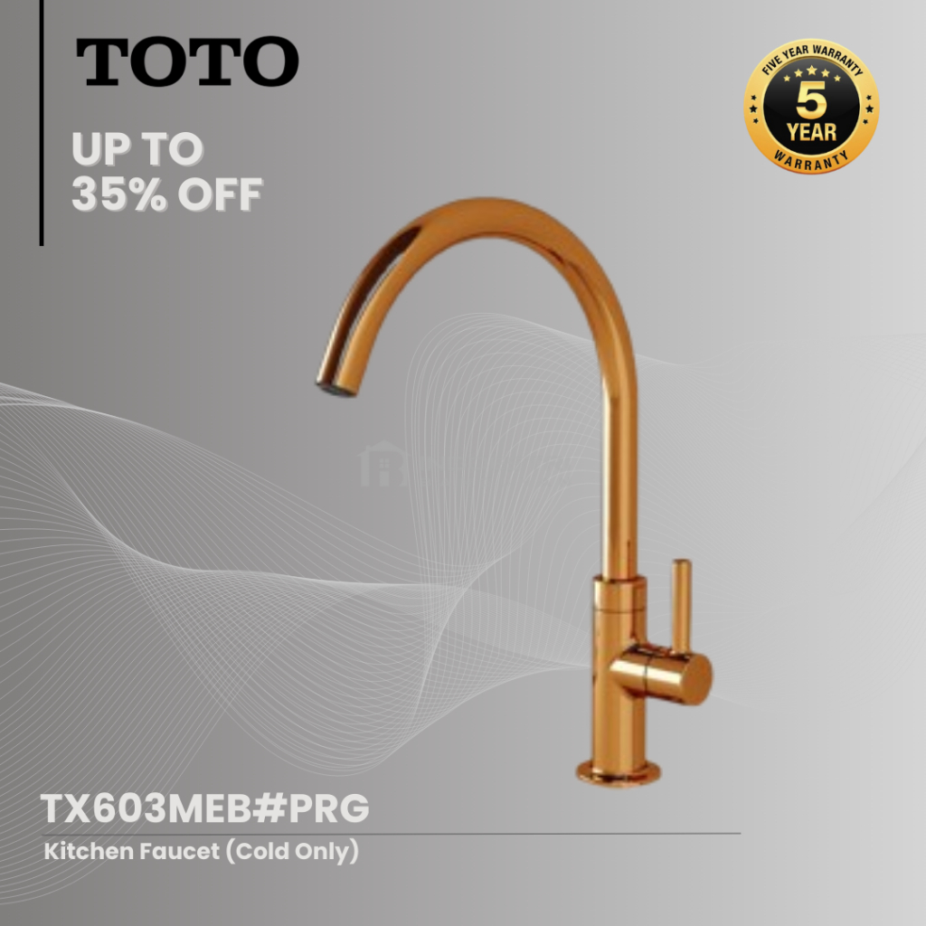 Kran Sink TOTO TX603MEB#PRG Polish Rose Gold / Kran Cuci Piring TOTO