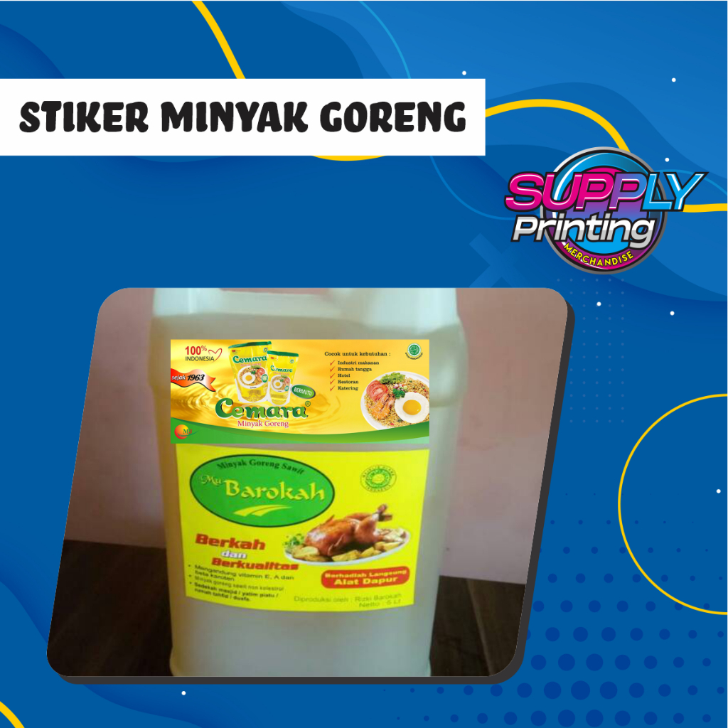 

Jual Stiker Label Minyak Goreng Murah Free Design uk besar