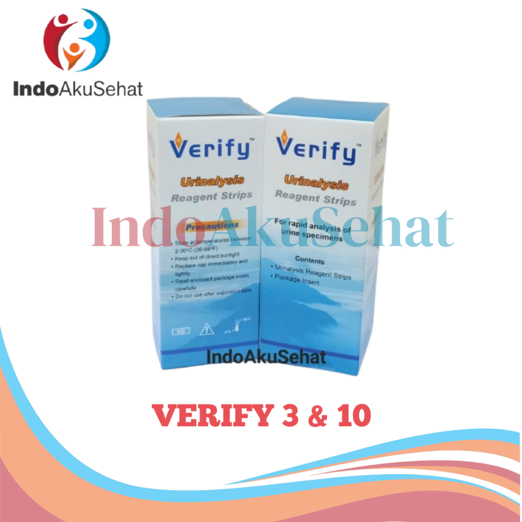 VERIFY 3 PARAMETER VERIFY 10 PARAMETER URINALYSIS REAGENT STRIP VERIFY URINE STRIP