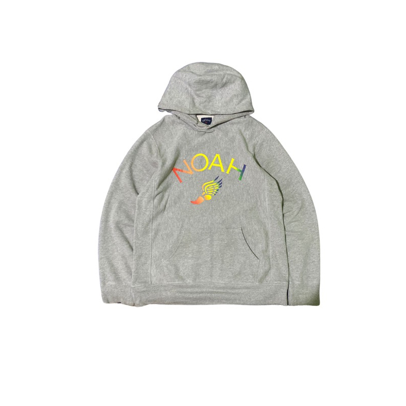 Hoodie Noah Nyc Winged Logo - Gray