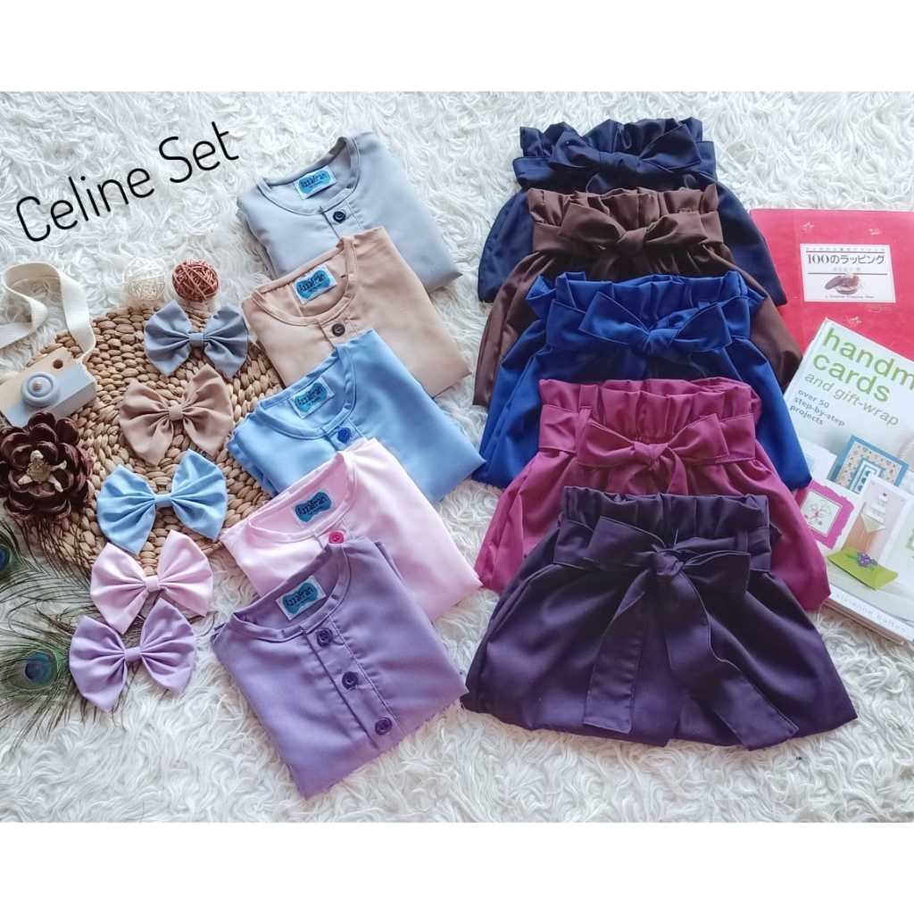 SETELAN ANAK CELINE | SETELAN ANAK PEREMPUAN | BAJU ANAK MODERN