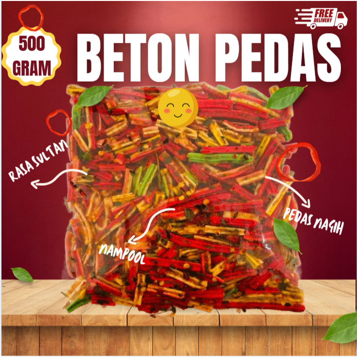 

KERUPUK BETON/SEBLAK BETON KEMASAN 500GR