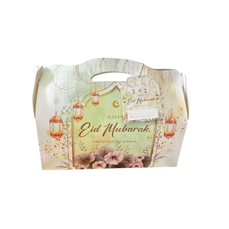 

GABLE BOX LEBARAN / TAS HAMPERS BU LEBARANG/ SUDAH TERMASUK GANTUNGAN RANTAI + KARTU UCAPAN