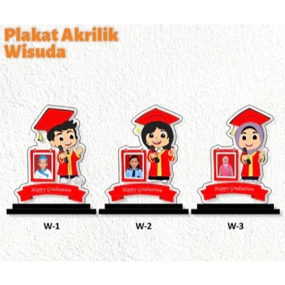 Piala Wisuda Akrilik Bingkai Foto Piala Wisuda Anak Akrilik Plakat Wisuda Anak Akrilik Custom