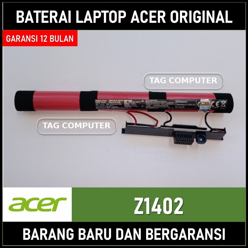 BATERAI BATTERY BATRE LAPTOP ACER Z1402 ORIGINAL