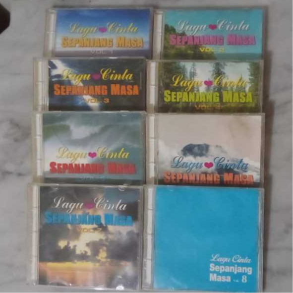 VCD ORIGINAL SERIAL KUMPULAN LAGU CINTA SEPANJANG MASA VOL 1 - 8 ( KARAOKE )