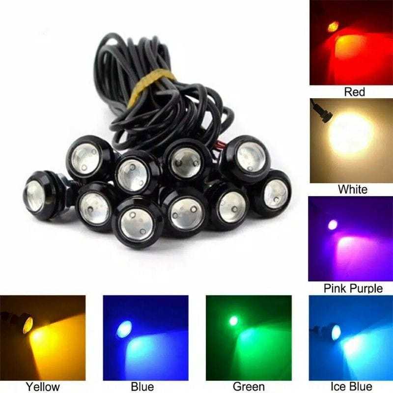 [ BERKAH MOTOR RACING ] Lampu LED MATA ELANG BAUT EAGLE ELEYE DIAM 12Volt 23mm Universal Waterproof 