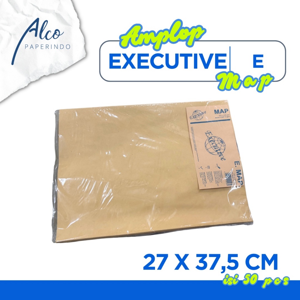 

Amplop Coklat Executive E 27 x 37,5 isi 100
