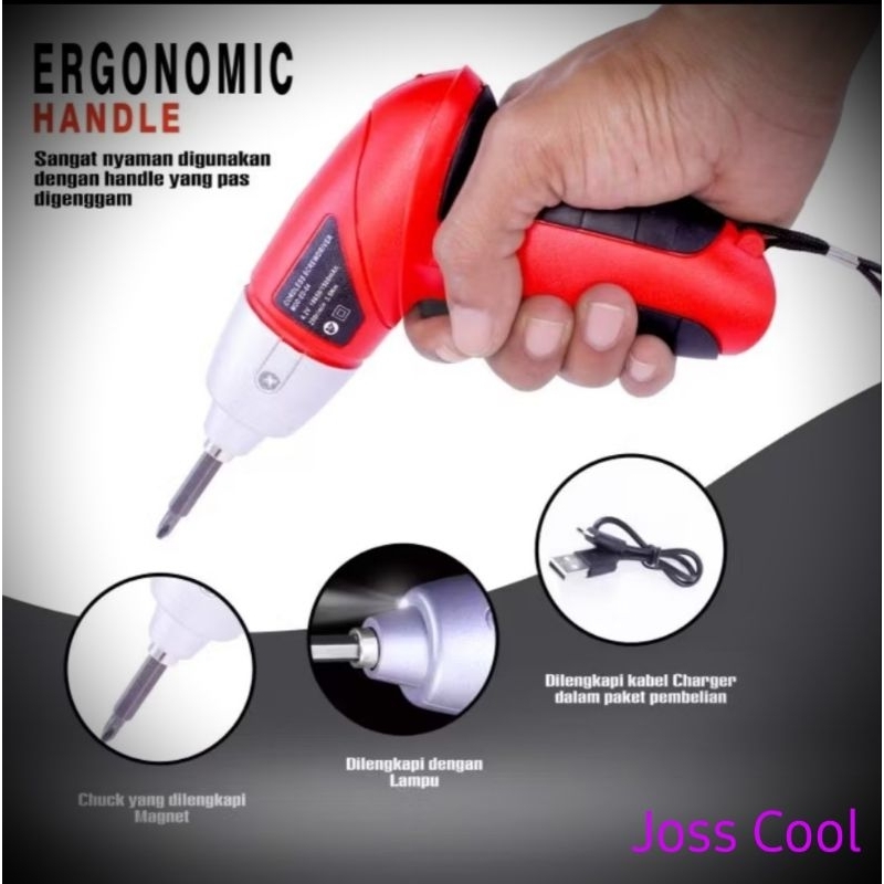 Mesin Bor mini portable #GIMPET cordless screw driver