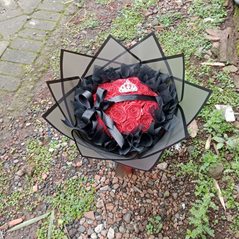 buket bunga pita satin/ Buket satin/buket boneka wisuda/buket wisuda