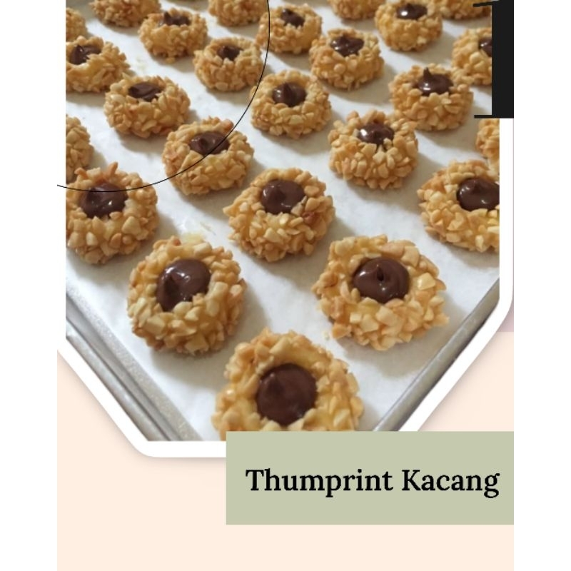 

Thumbprint Kue thumbprint Thumbprint coklat kacang Kue kering kue lebaran