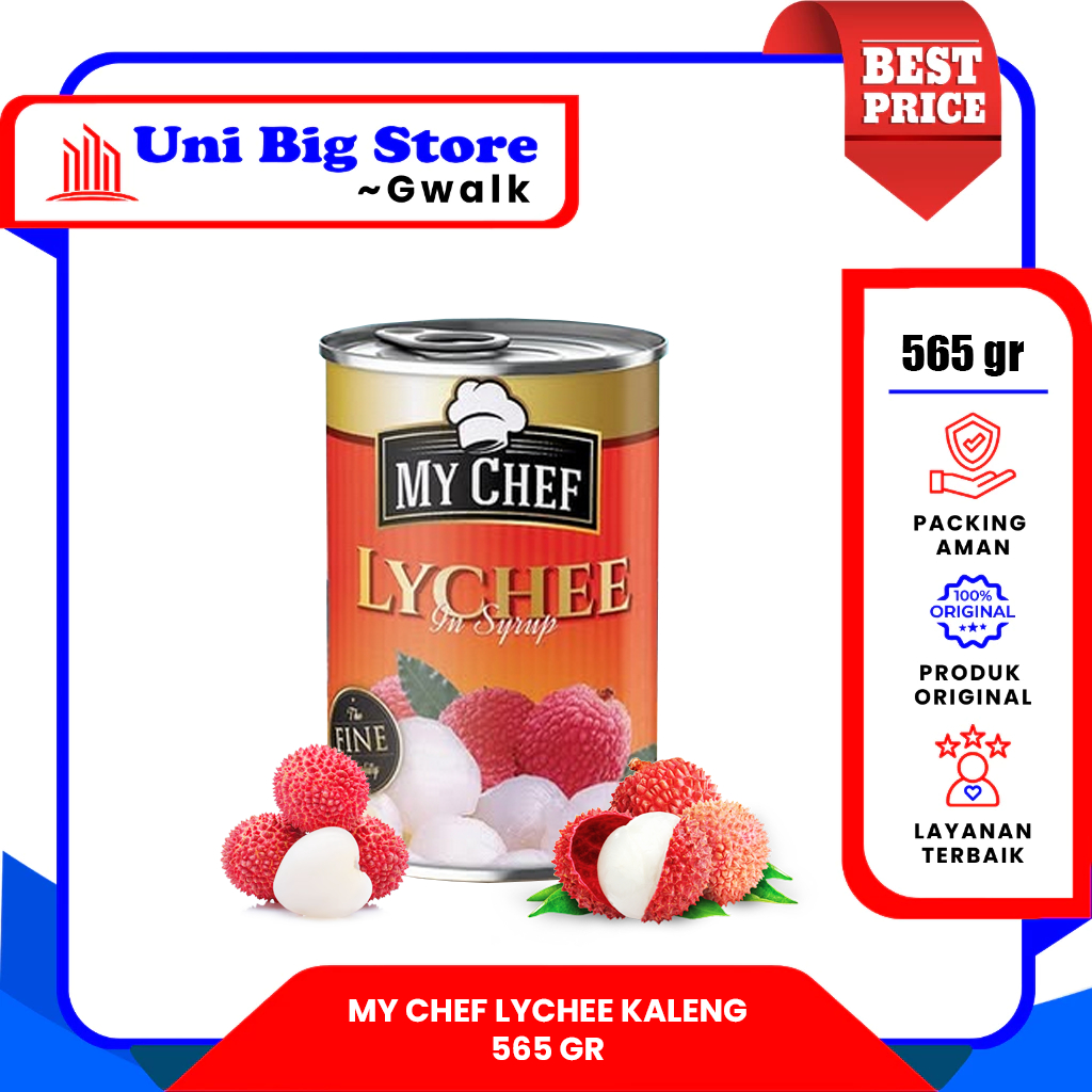 

MY CHEF LYCHEE IN SYRUP LECI KALENG - 565 gr