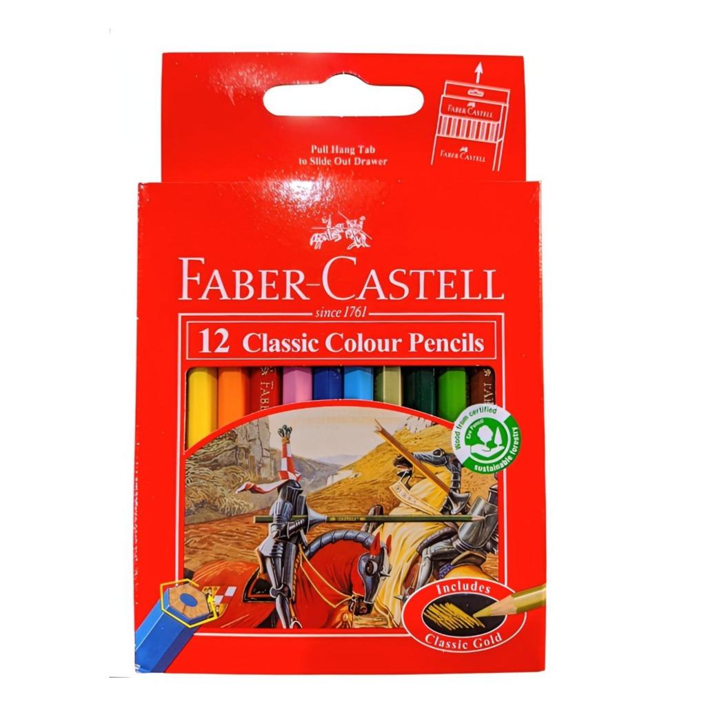 

PENSIL WARNA FABER CASTELL 12 WARNA KECIL / PENDEK