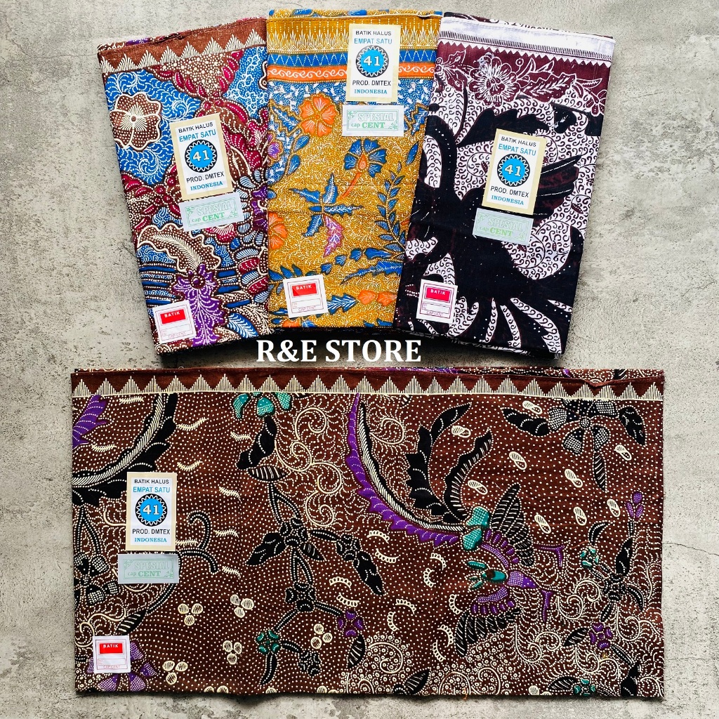 RB Kain Samping Kebat Panjang Batik Pekalongan Halus Motif Tiga Negeri 41 Cap Cent