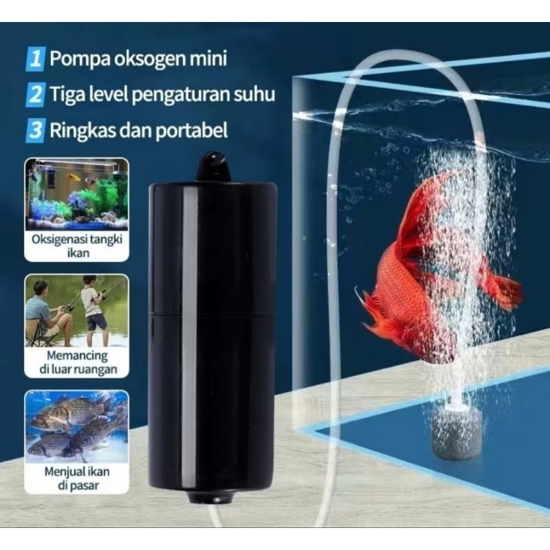 Pompa Udara Aquarium USB Aerator/Pompa Oksigen Mini