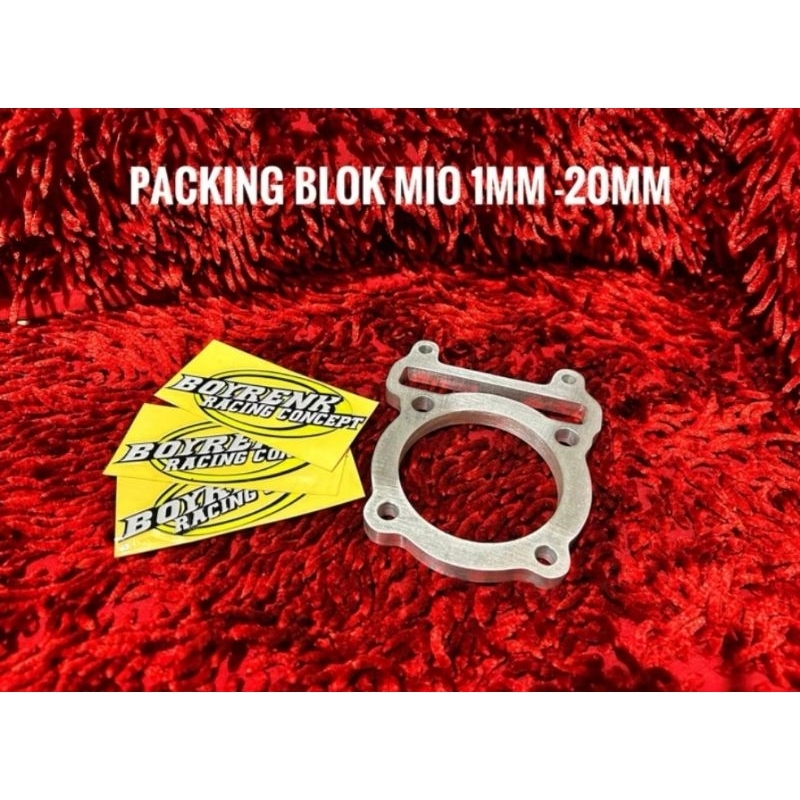 PAKING BLOK GANJEL BLOK PAKING STROKE ALMINI MIO SPORTY TEBAL 1MM-10MM -   BRC OLSHOP