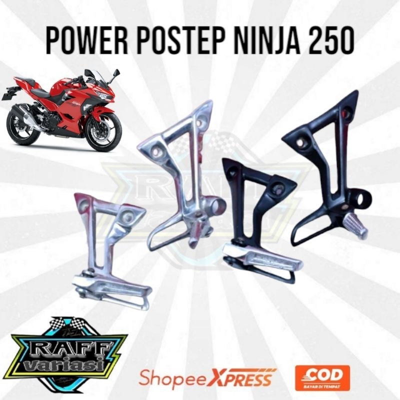 power step belakang ninja 250cc/postep belakang Kawasaki ninja 250R/step belakang ninja 250
