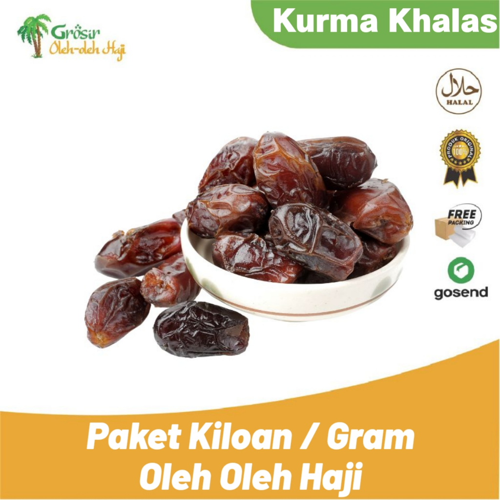 

Kurma Khalas 1 Kg | oleh oleh haji Kurma Arab Original Bisa Per Gram