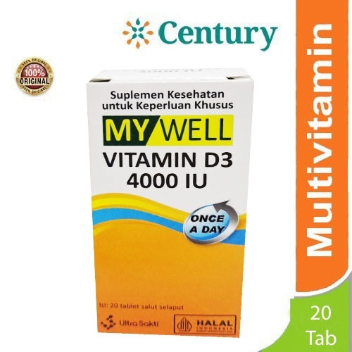 Mywell Vitamin D3 4000 IU 20's
