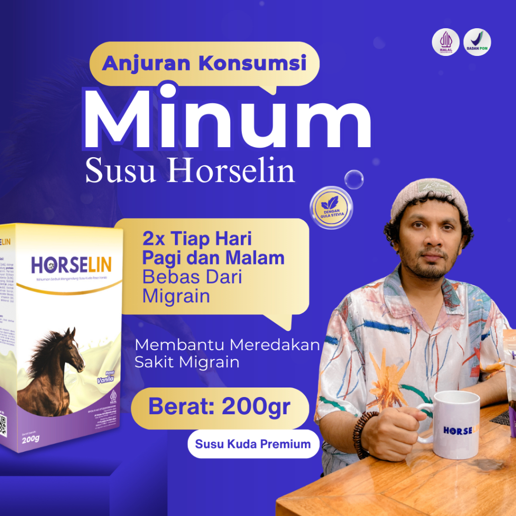 

Susu Kuda untuk MIGRAIN Sakit Kepala Akut dari Kuda Liar Sumbawa | Susu Bubuk Obat Migrain (200gr)