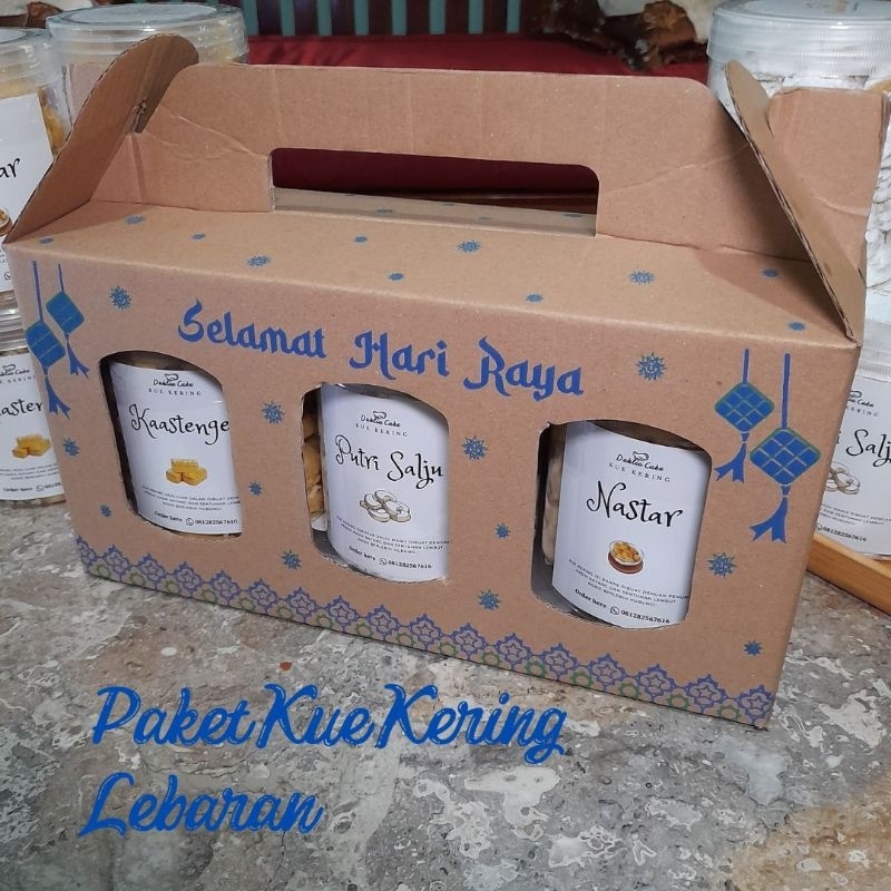 

kue kering lebaran paket isi 3 hampers