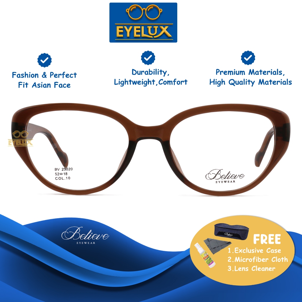 Believe Eyewear /  BV TR-23020 / 52-18-152 /  Frame Kacamata Believe Eyewear ORIGINAL
